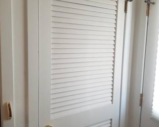 Louvered door
