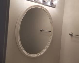 Mirror; vanity lights