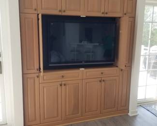 Entertainment cabinetry; TV