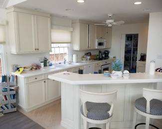 Nice white kitchen with an island