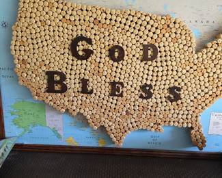 wine cork map