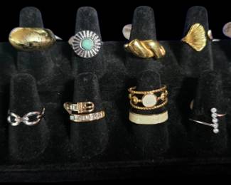 costume jewelry, rings