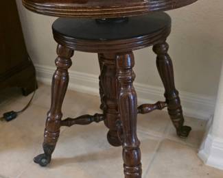 Antique Piano Stool