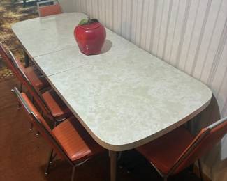 vintage table and chairs