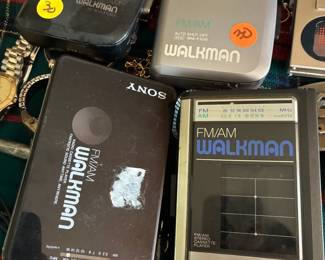 vintage Sony walkmans