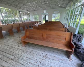 18 pews $150 each.
