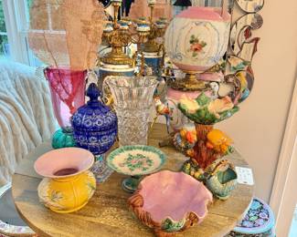 Majolica, Garden Stools, Rare finds