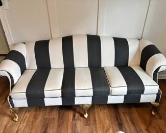 Vintage Custom Cabana Stripe Sofa