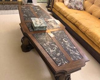 Mid Century coffin Coffee Table!!