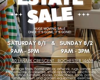 Black Minimalist Garage Sale Instagram Post