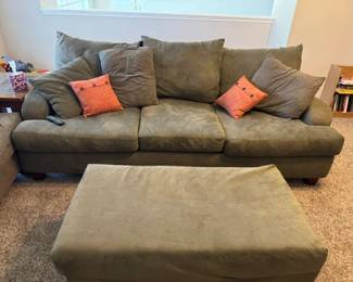 LArge Sectional and large Ottoman Great for a Gameroom - Priced to SALE