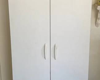 2 White Storage Pieces