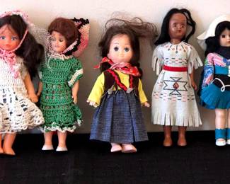 8 Inch Tall Vintage Dolls