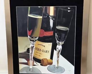 Champagne Print