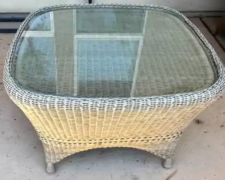 Faux Wicker Table