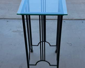 Green Metal Side Table