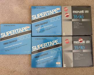 Vintage Reel to Reel Tapes Sealed Recording Tapes