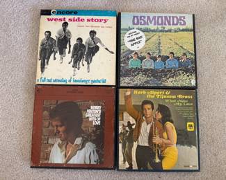 Vintage Reel to Reel Tapes ( Osmonds, Bobby Vinton, Herb Alpert, West Side Story  )