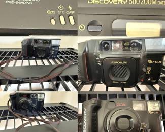 Fujifilm FZ-500 Zoom, 35-70mm Fujinon lens, Fujifilm DL-400 TELE QD 35mm point-and-shoot camera, switchable 35mm-70mm lens