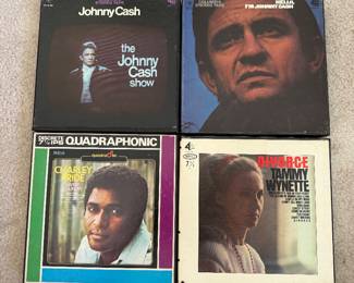 Vintage Reel to Reel Tapes ( Johnny Cash, Tammy Wynette, Charlie Pride )
