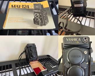  Yashica Mat-124G twin-lens reflex (TLR) medium format film camera with 80mm f/3.5 lens