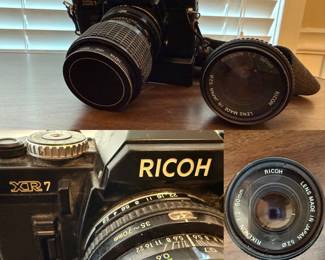 Ricoh XR-7 35mm film SLR camera, Ricoh Rikenon P Zoom 35-70mm lens