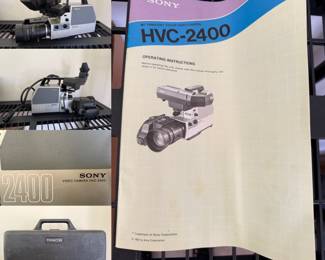 vintage Sony Trinicon HVC-2400 color video camera, early 1980s