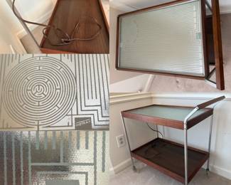 1960s Salton Hotable Two-Tier Heated Buffet Cart MCM