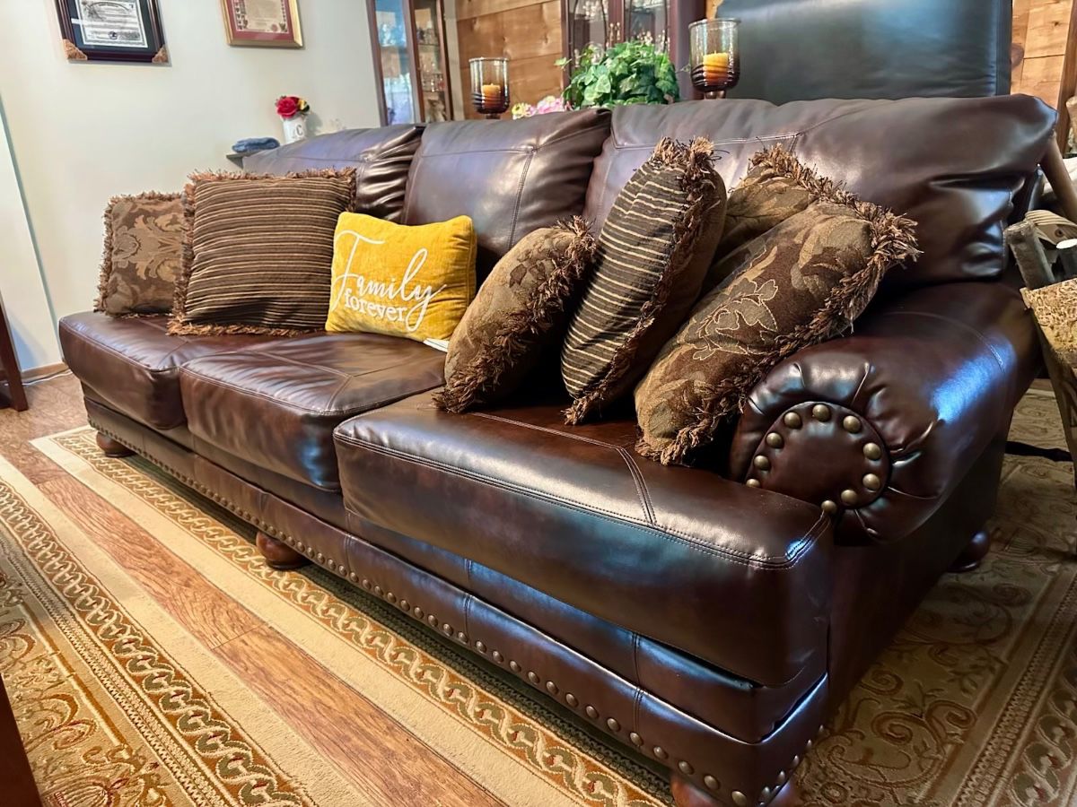 Leather sofa