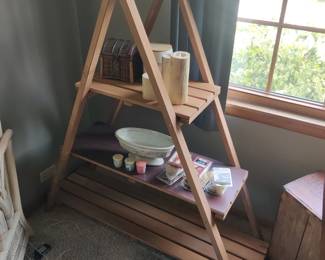 A frame shelving