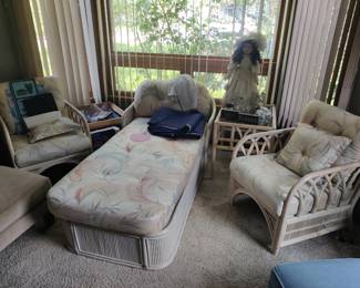 "Golden Girls" wicker set from the 1980s