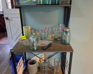 Antique ball glass jars