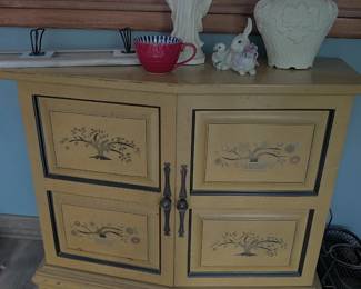 Vintage mustard cabinet