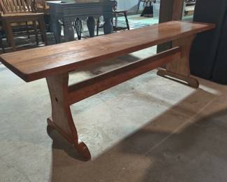 Wooden bench
