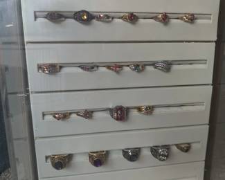 Gold and silver rings