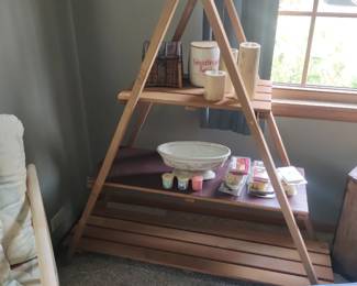 A frame shelving