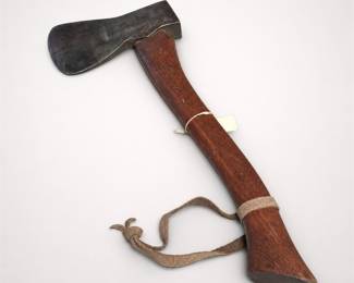 Lot 553B: Vintage Craftsman Hatchet with Leather Wrist Thong