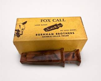 Lot 529: Burnham Brothers C-3 Long Range Fox Call with Original Box