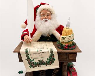 Lot 635: Animated Santa Writing Letter Christmas Display