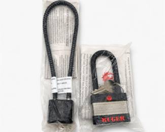 Lot 613: Ruger 5025 Padlock Gun Lock & Keyed Cable Gun Lock