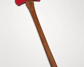 Lot 552B: Double Bit Axe with Red-Painted Head