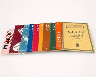 Lot 575B: 10 Vintage Piano Method Books: Eckstein, Kullak & More