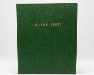 Lot 571: Whitman Lincoln Cents Album with 57 Wheat Cents, 1911-1953