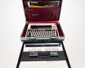 Lot 628: Brother EP-20 Portable Electronic Typewriter with Case