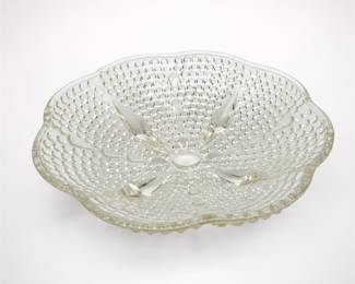 Lot 642: Jeannette Dewdrop-Style Pressed Glass Bowl