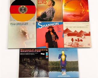 Lot 477: 8 Vinyl LPs: Elvis, Tim Buckley, Roy Buchanan & More