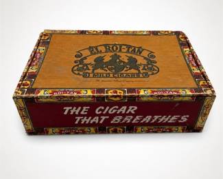 Lot 612: Vintage El Roi-Tan Fresh Bankers Cigar Box