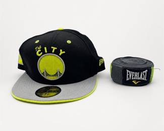 Lot 573: New Era 59FIFTY Warriors "The City" Cap & Everlast Hand Wraps