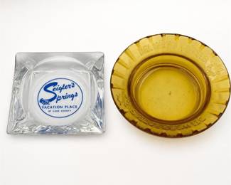 Lot 591: Del Webb Hotels & Seigler's Springs Advertising Ashtrays