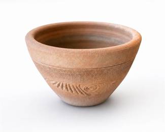 Lot 036: Mexican Terracotta Planter with Incised Band